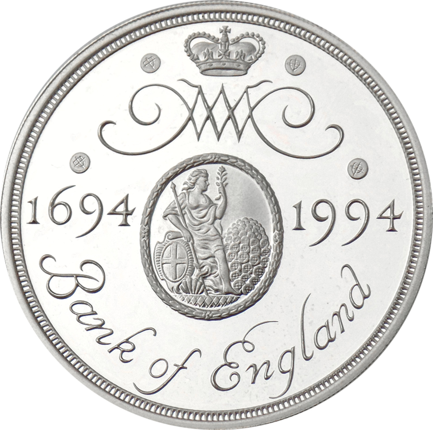 2 Pounds - Elizabeth II Bank of England; Silver Piedfort
