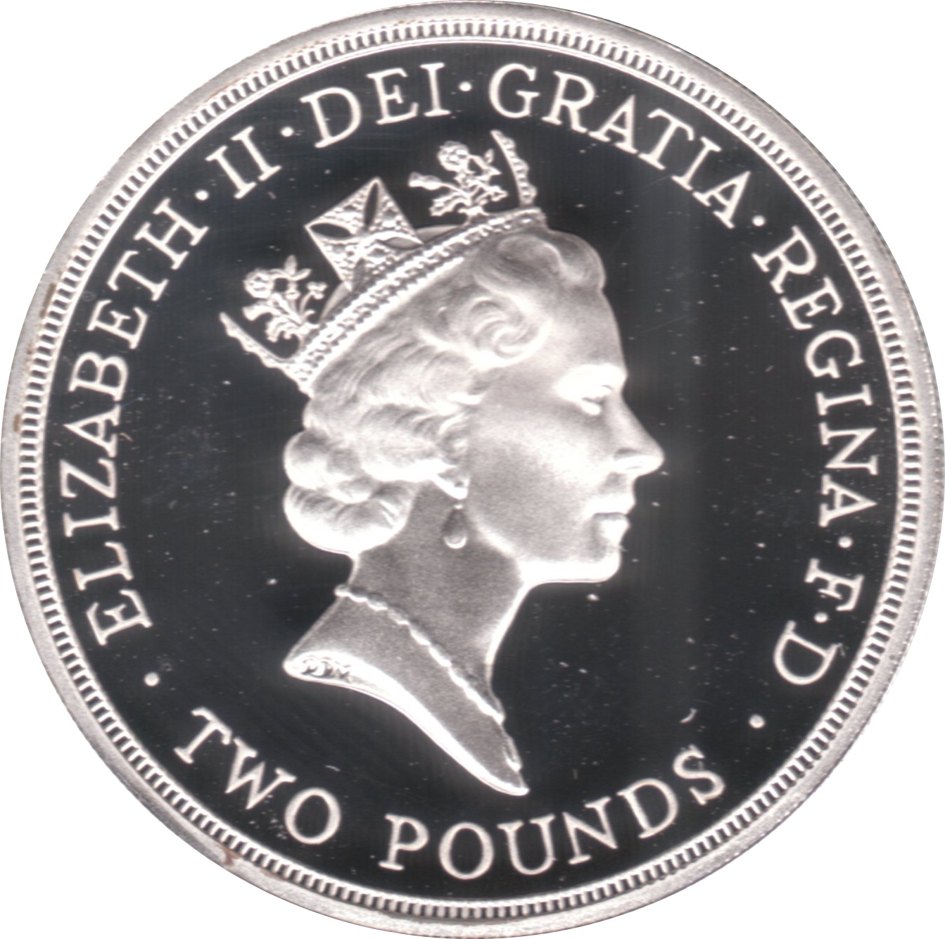2 Pounds - Elizabeth II Bank of England; Silver Proof obverse
