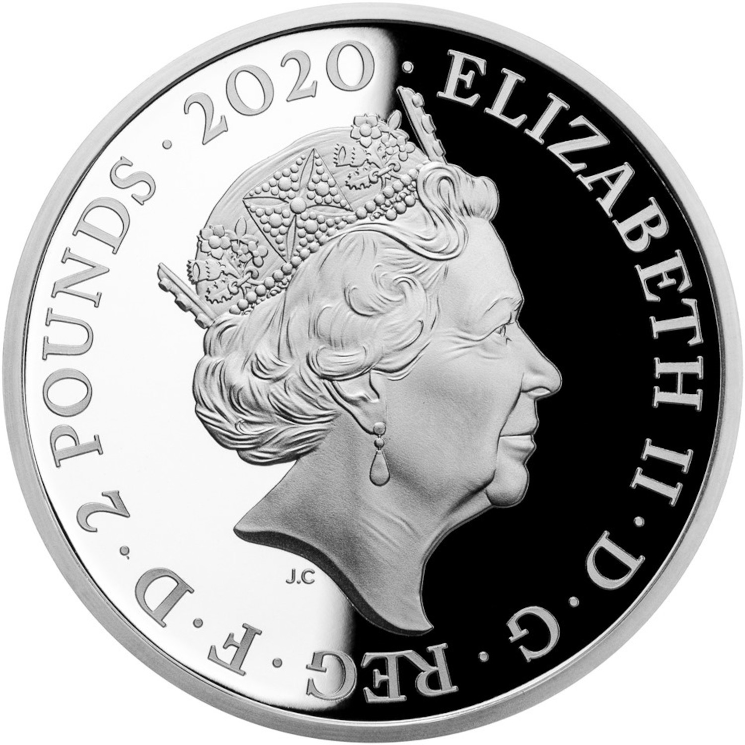 2 Pounds - Elizabeth II Battle of Britain; Silver Proof obverse