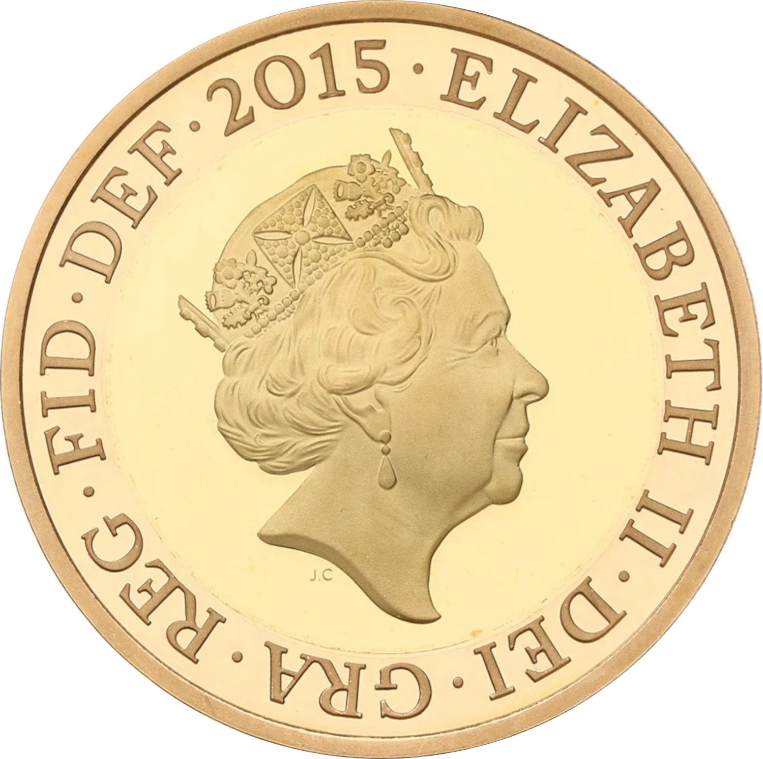 2 Pounds - Elizabeth II Britannia; Gold Proof obverse