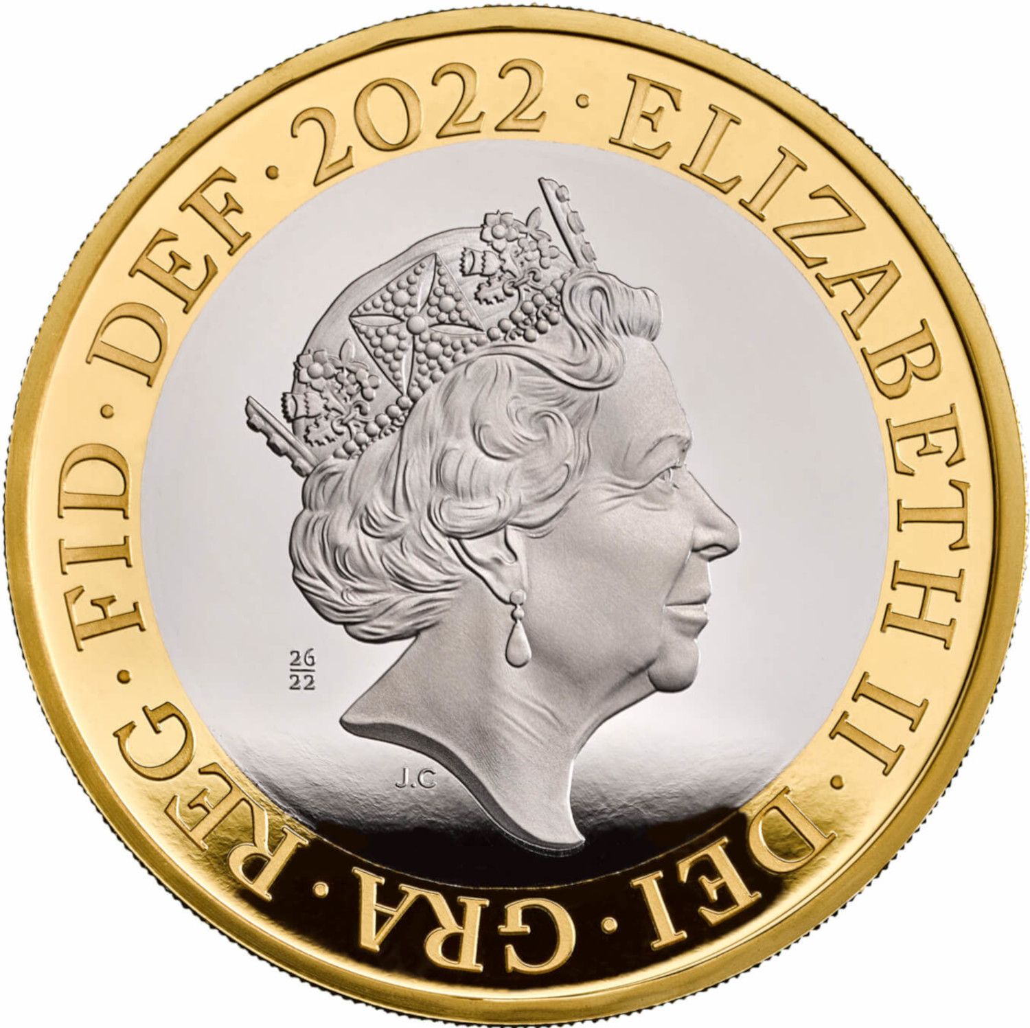 2 Pounds - Elizabeth II Britannia; Platinum Proof obverse