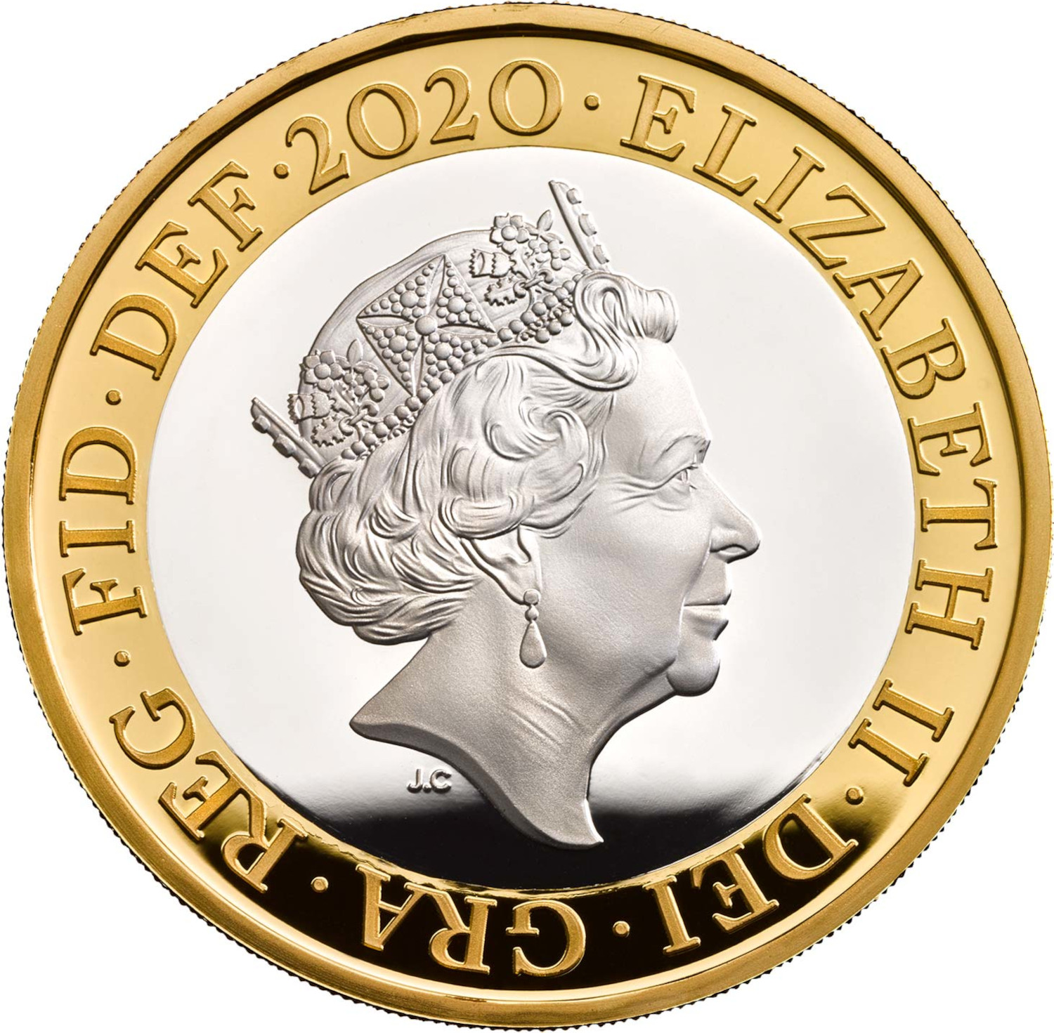 2 Pounds - Elizabeth II Britannia; Silver Proof obverse