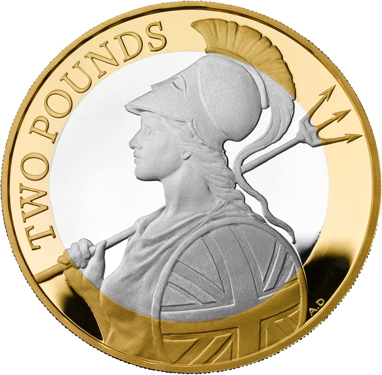 2 Pounds - Elizabeth II Britannia; Silver Proof reverse