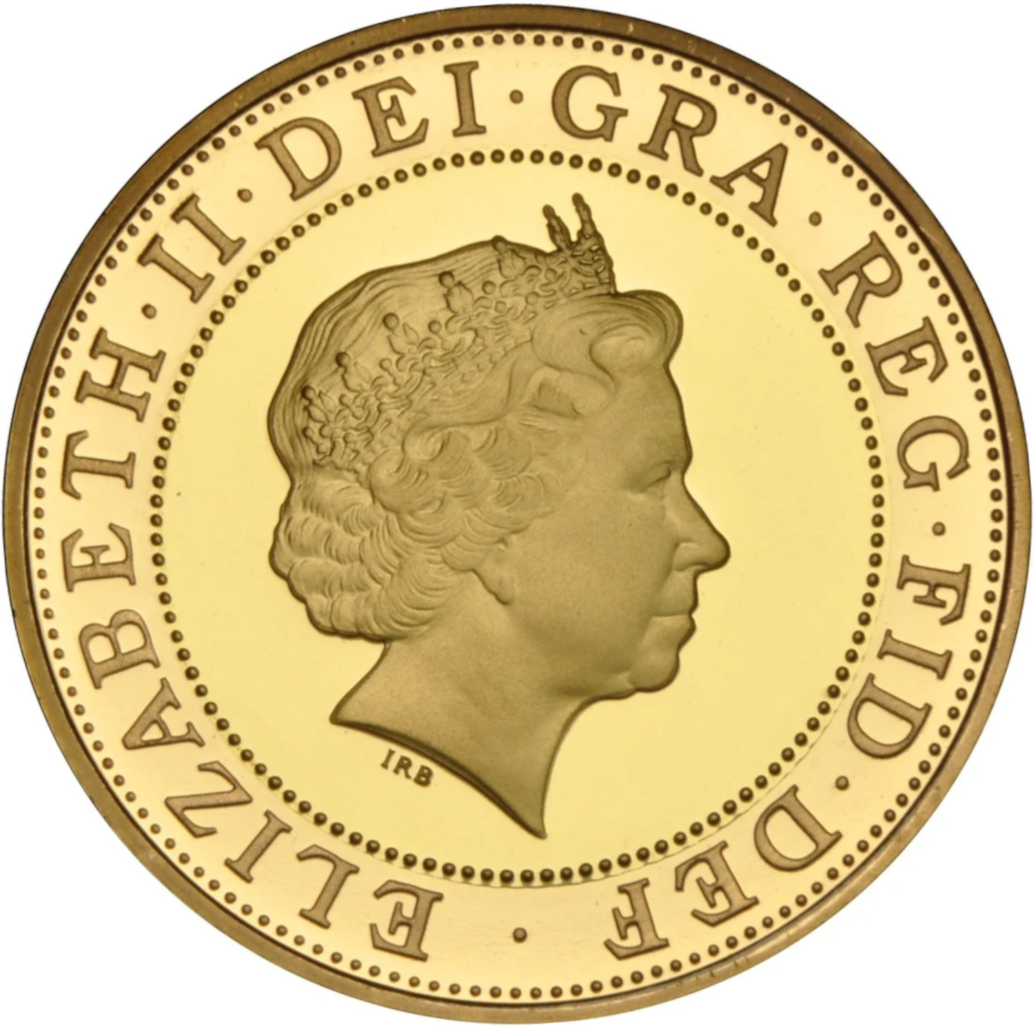 2 Pounds - Elizabeth II Charles Darwin; Gold Proof obverse
