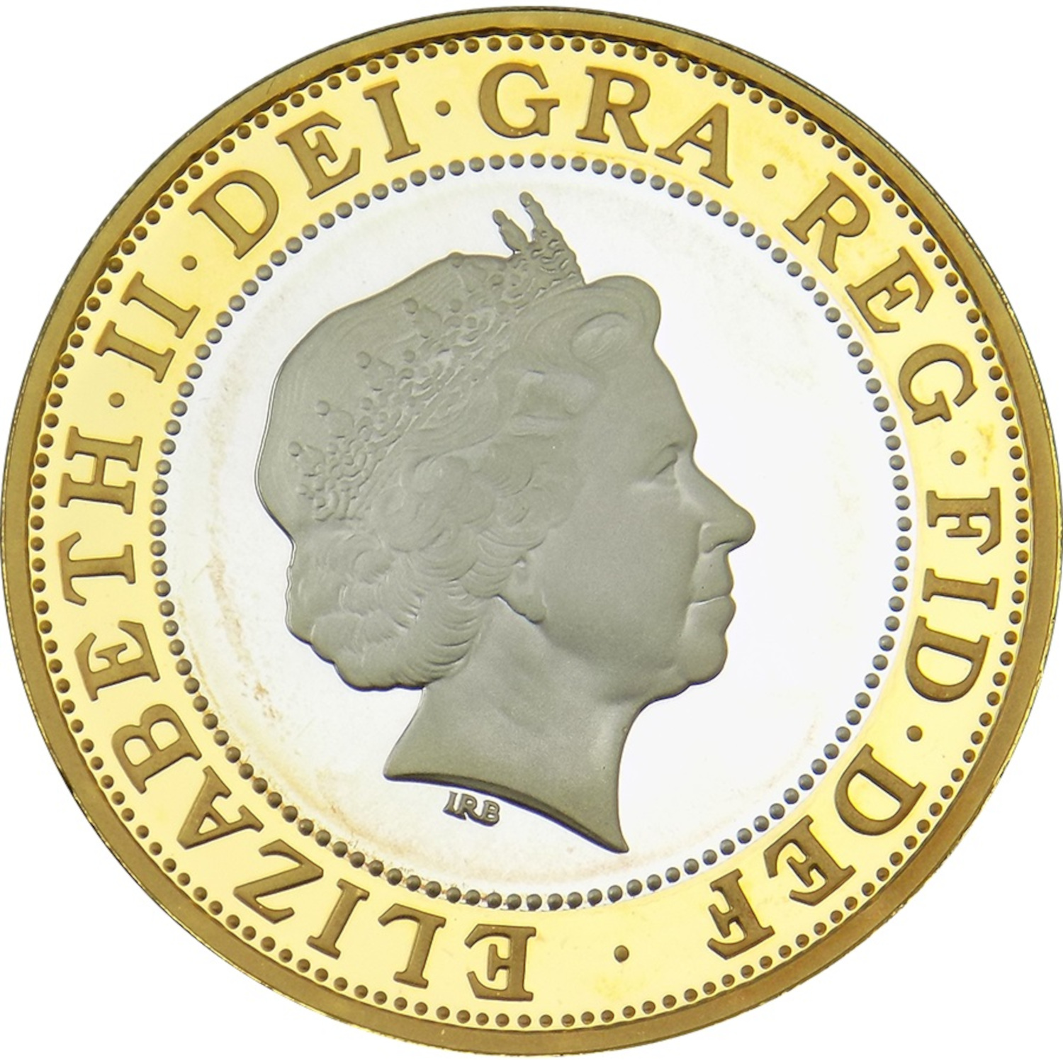 2 Pounds - Elizabeth II Charles Darwin; Silver Proof obverse