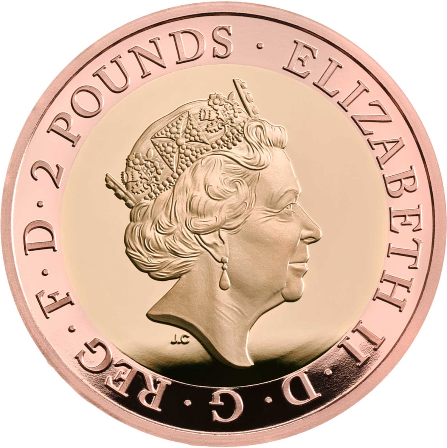2 Pounds - Elizabeth II D-Day Anniversary; Gold Proof obverse