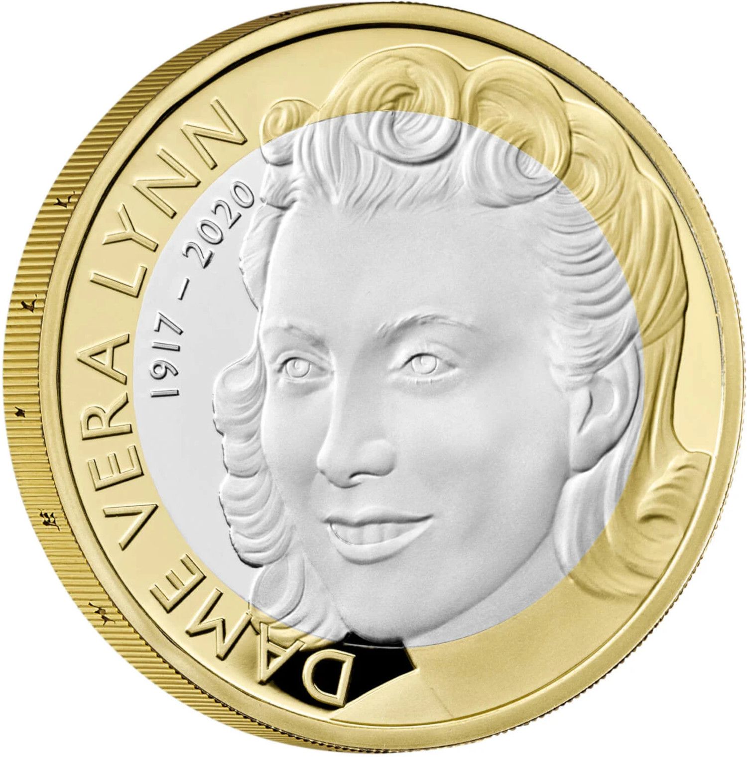 2 Pounds - Elizabeth II Dame Vera Lynn; Silver Proof reverse