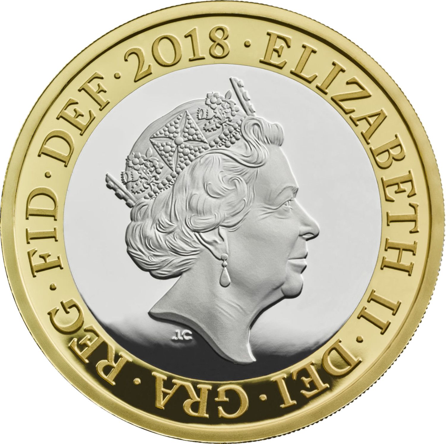 2 Pounds - Elizabeth II First World War Armistice; Silver Proof obverse