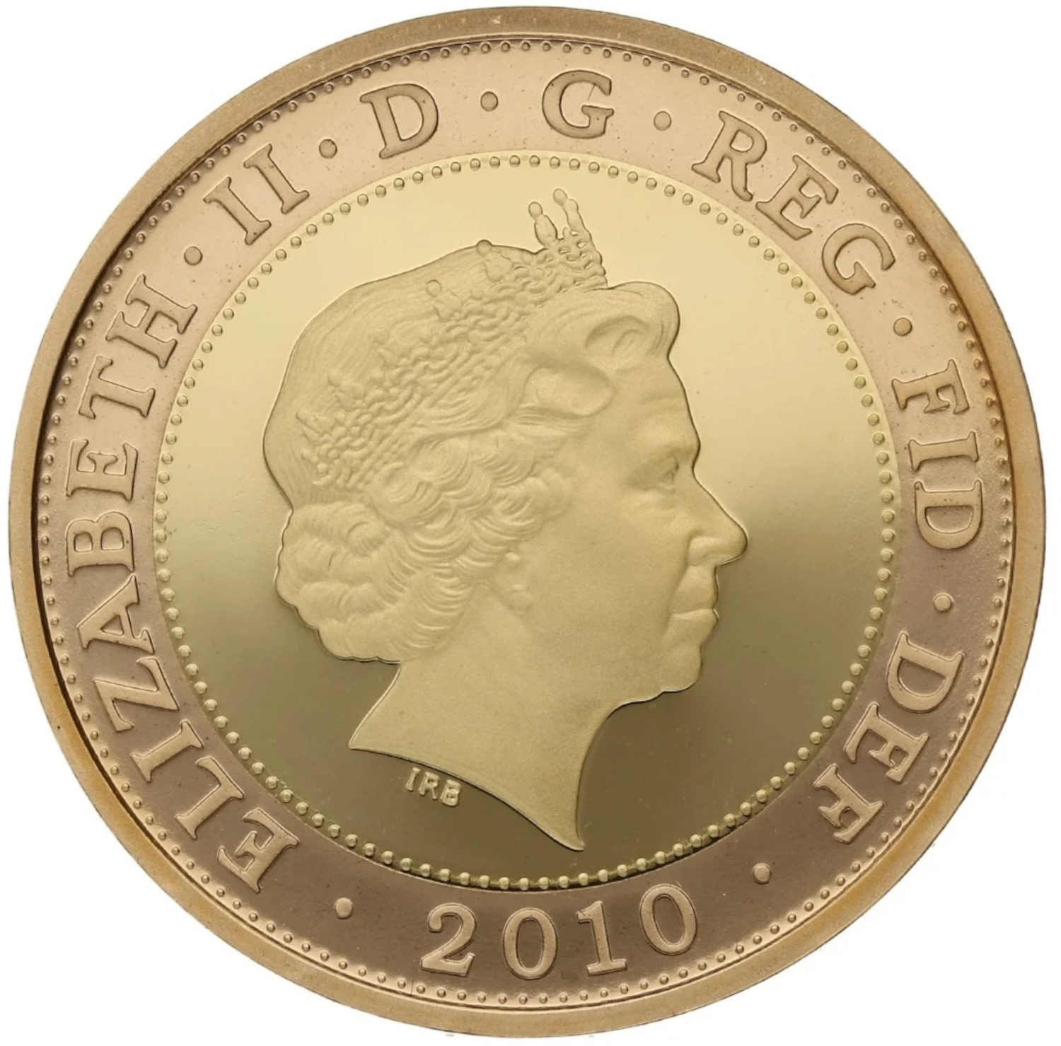 2 Pounds - Elizabeth II Florence Nightingale; Gold Proof obverse