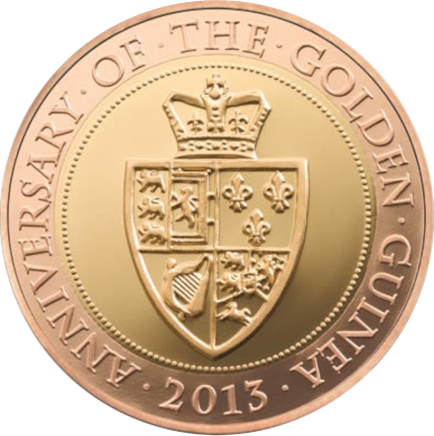 2 Pounds - Elizabeth II Golden Guinea; Gold Proof