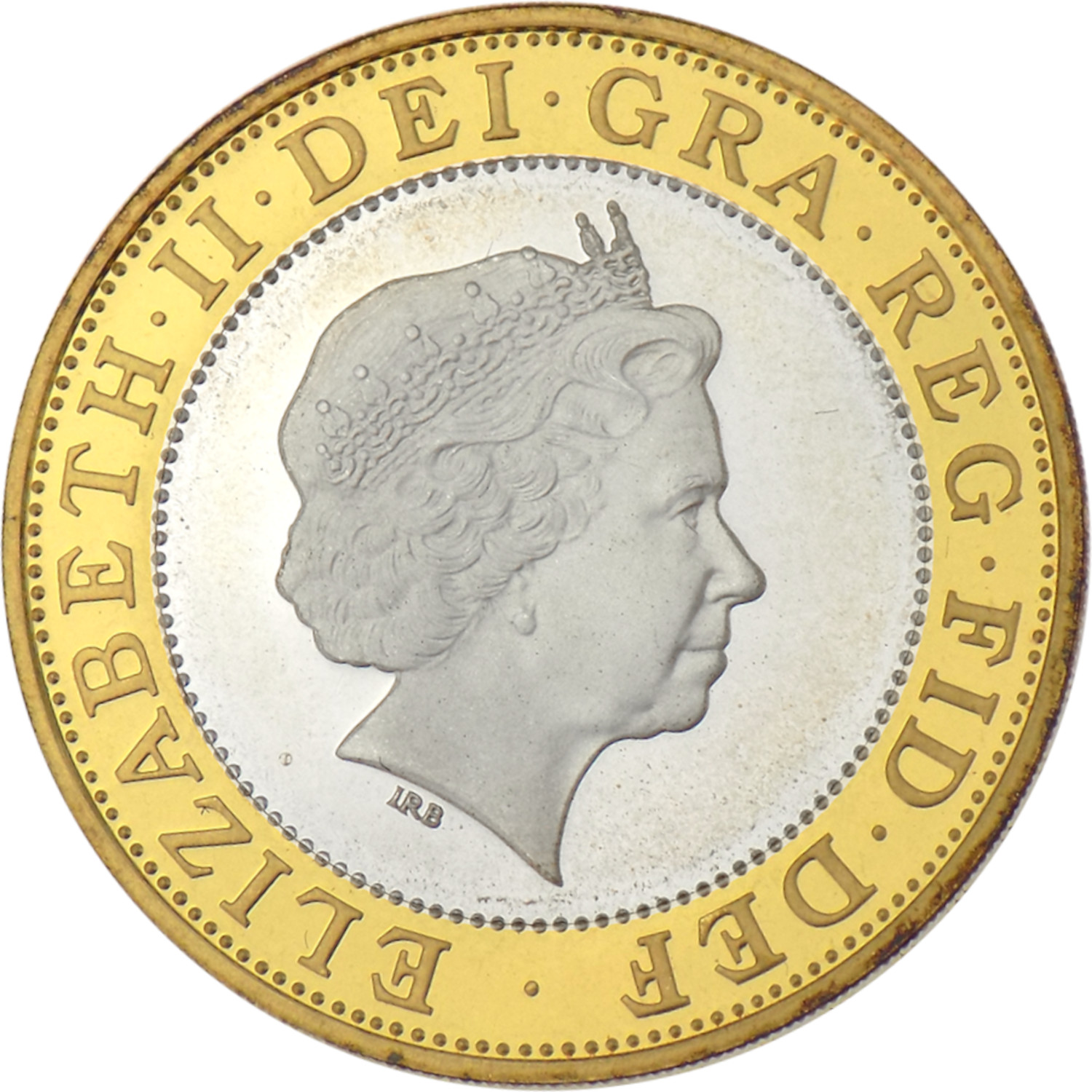 2 Pounds - Elizabeth II Gunpowder Plot; Silver Piedfort obverse