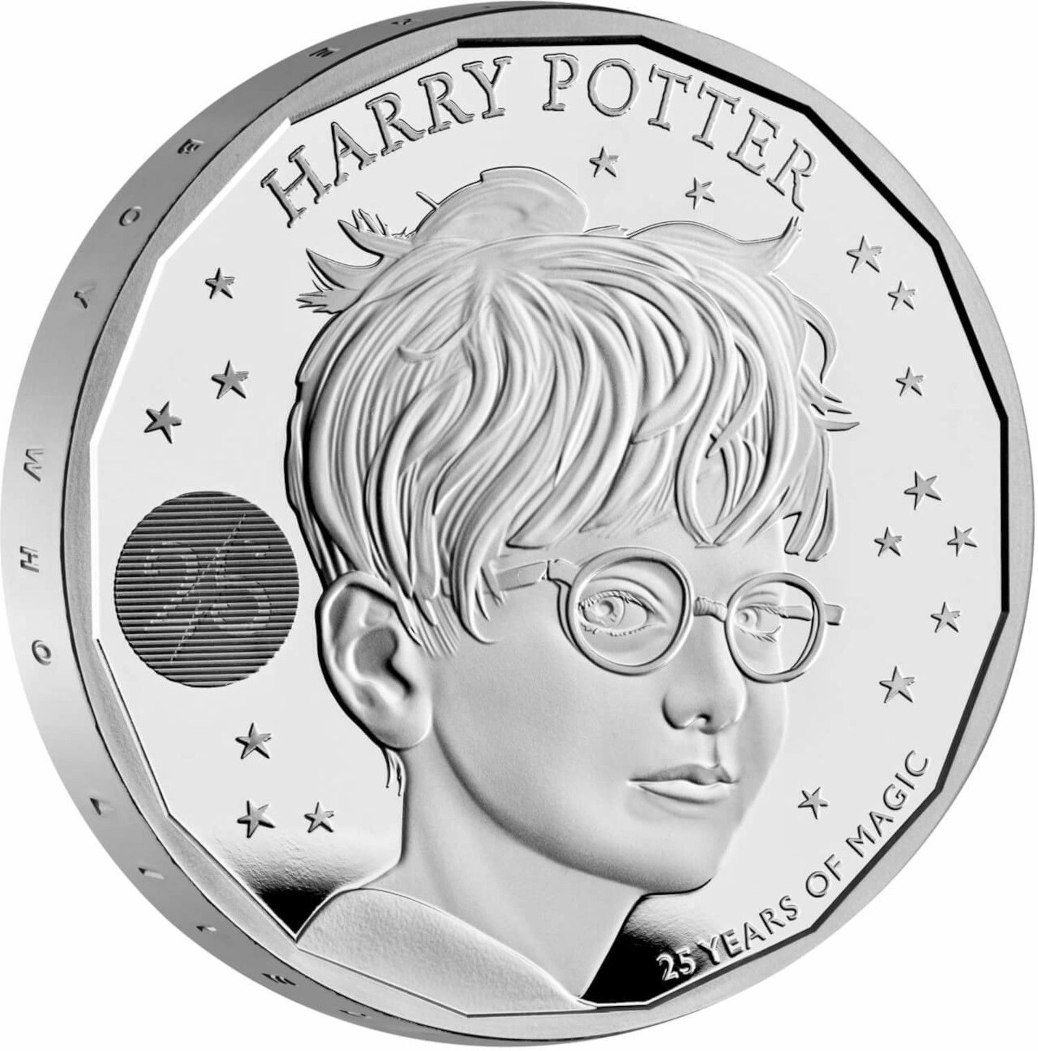 2 Pounds - Elizabeth II Harry Potter; Silver Proof