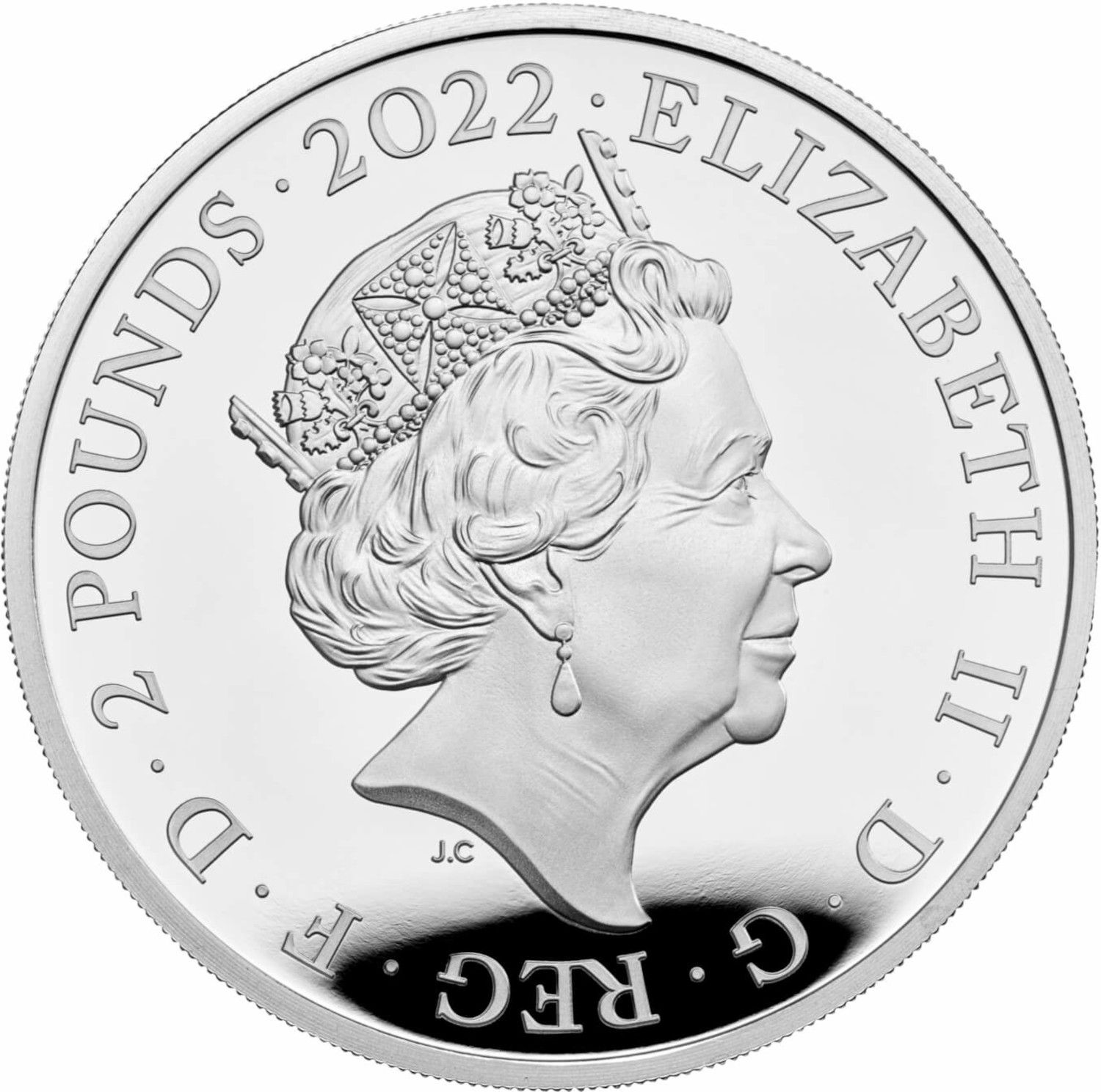 2 Pounds - Elizabeth II Henry VII; Silver Proof obverse