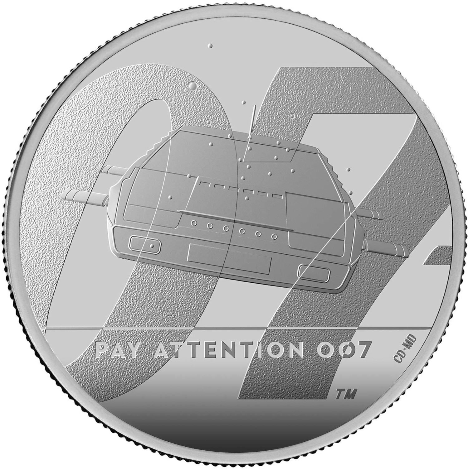 2 Pounds - Elizabeth II James Bond - II; Silver Proof reverse