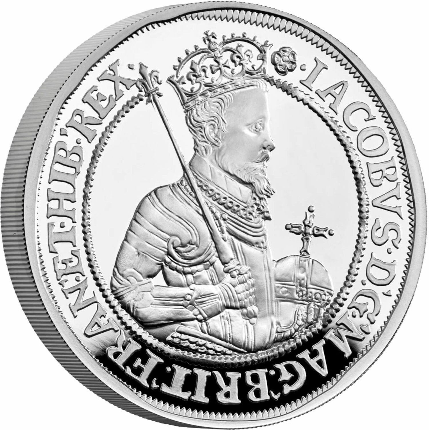 2 Pounds - Elizabeth II James I; Silver Proof reverse