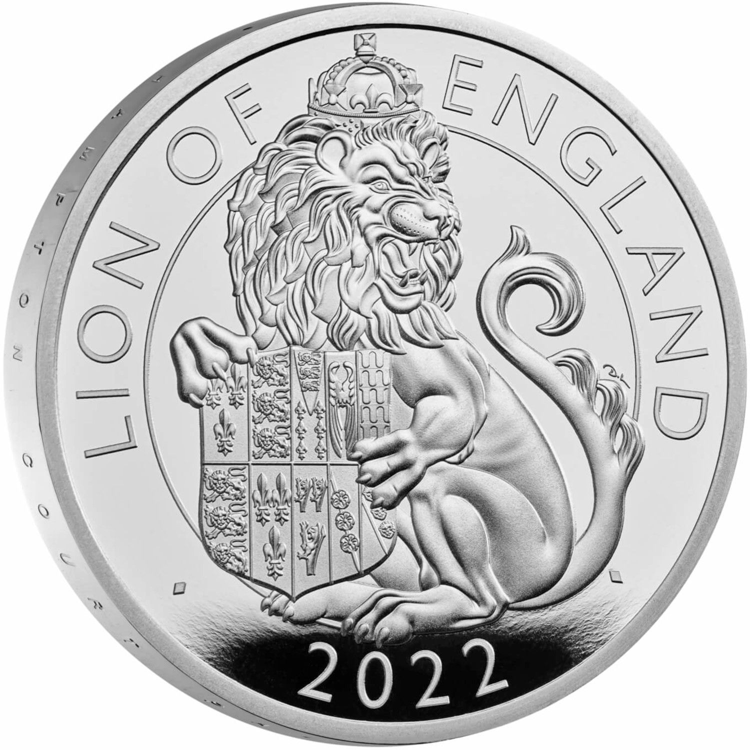 2 Pounds - Elizabeth II Lion of England; Silver Proof reverse