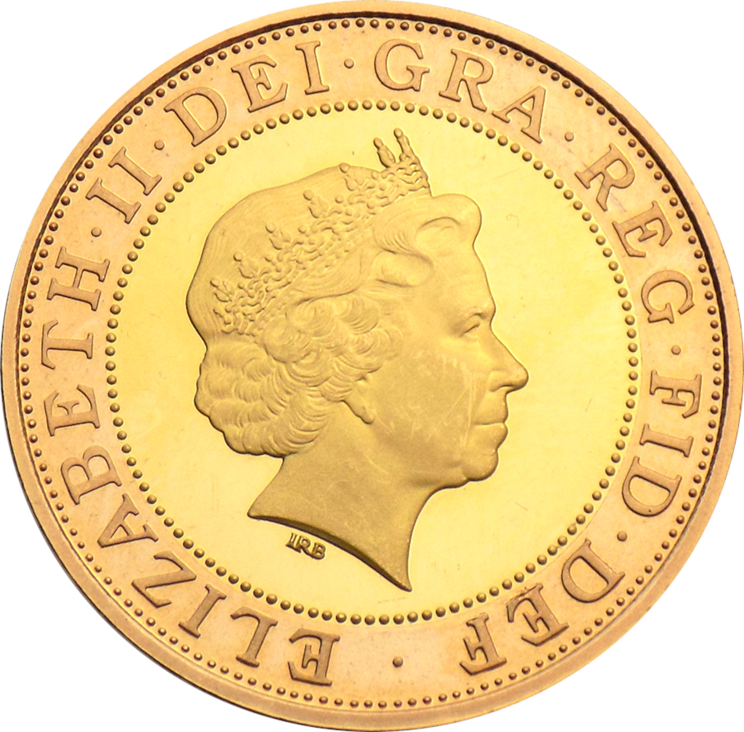 2 Pounds - Elizabeth II London Olympic Centenary; Gold Proof obverse