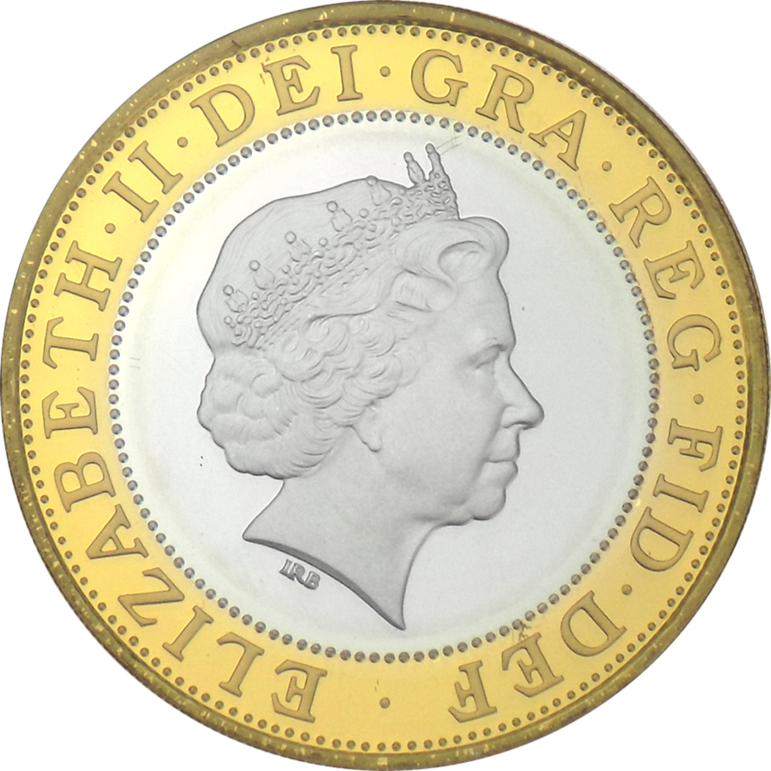 2 Pounds - Elizabeth II London Olympic Centenary; Silver Piedfort obverse