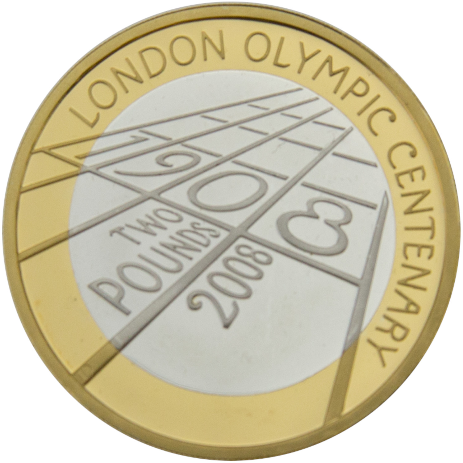 2 Pounds - Elizabeth II London Olympic Centenary; Silver Proof