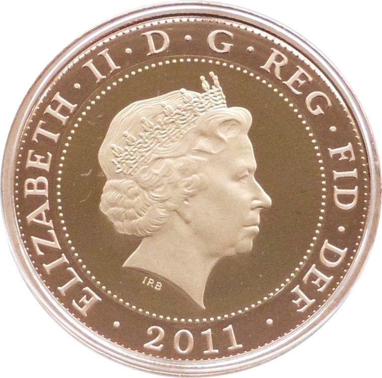 2 Pounds - Elizabeth II Mary Rose; Gold Proof obverse