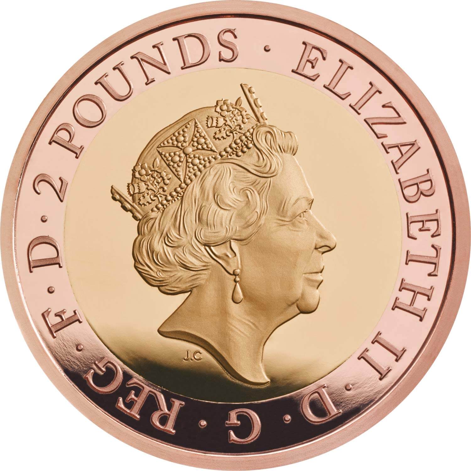 2 Pounds - Elizabeth II Royal Air Force Badge; Gold Proof obverse