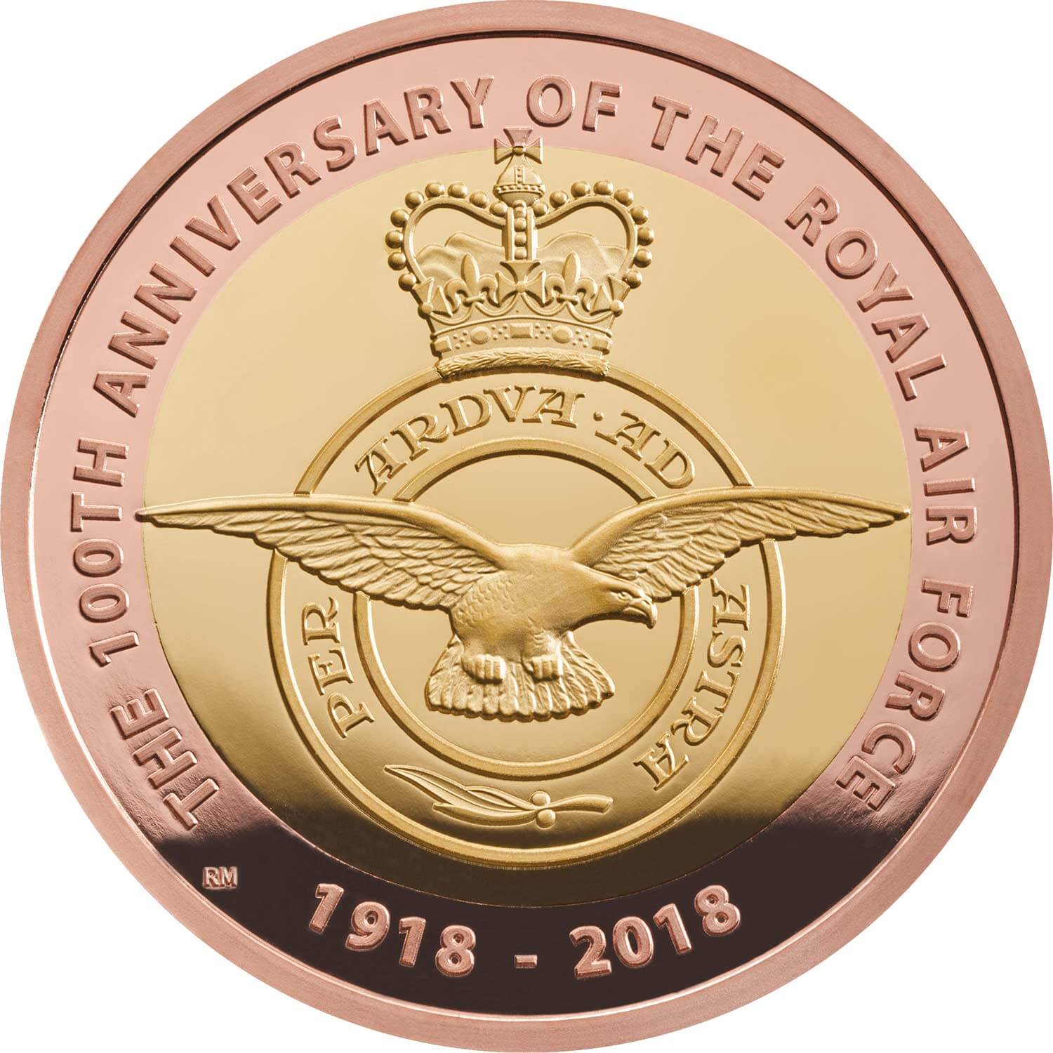 2 Pounds - Elizabeth II Royal Air Force Badge; Gold Proof