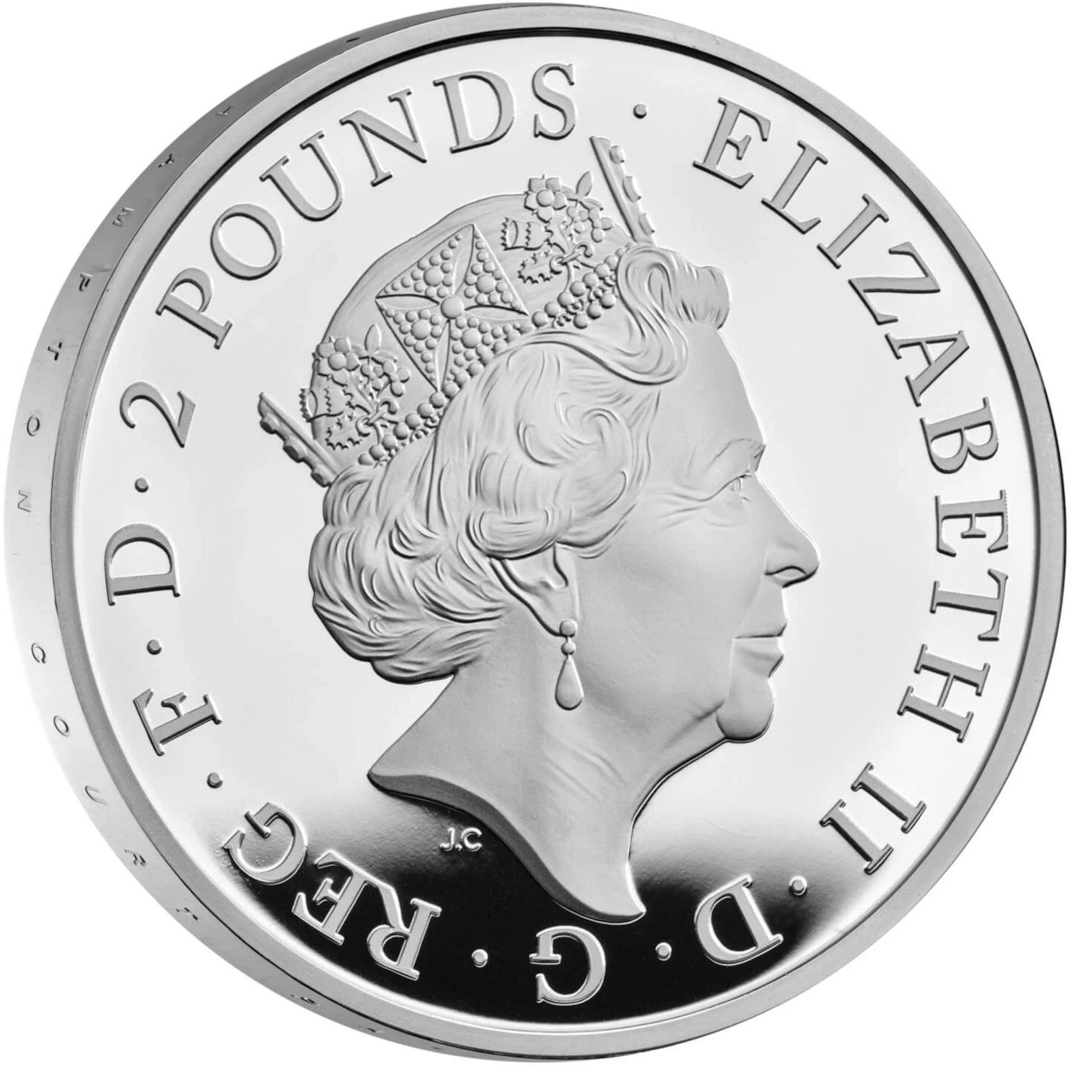 2 Pounds - Elizabeth II Seymour Panther; Silver Proof obverse