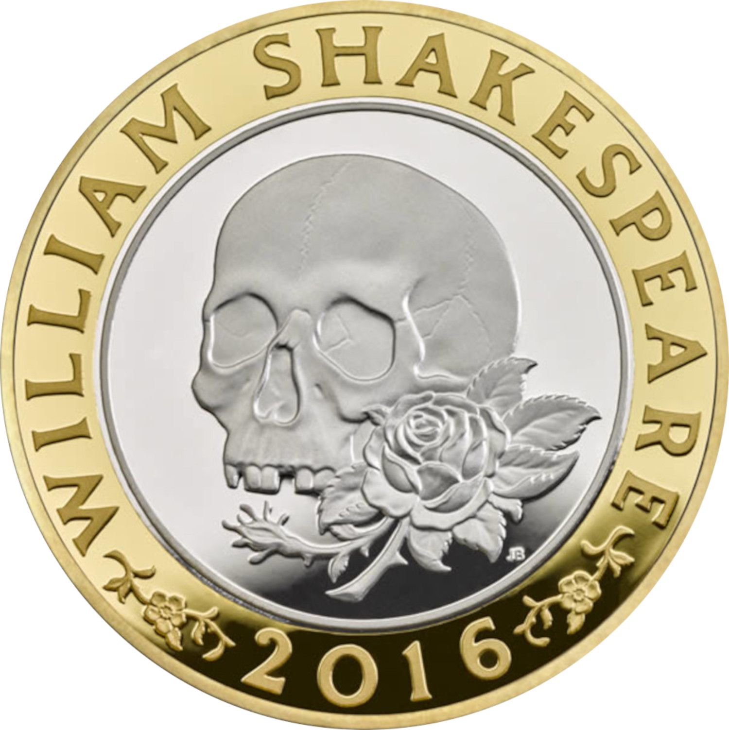 2 Pounds - Elizabeth II Shakespeare, Tragedy; Silver Proof reverse