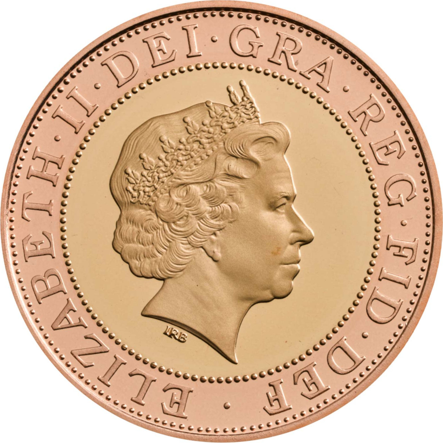 2 Pounds - Elizabeth II St. Paul's Cathedral; Gold Proof obverse