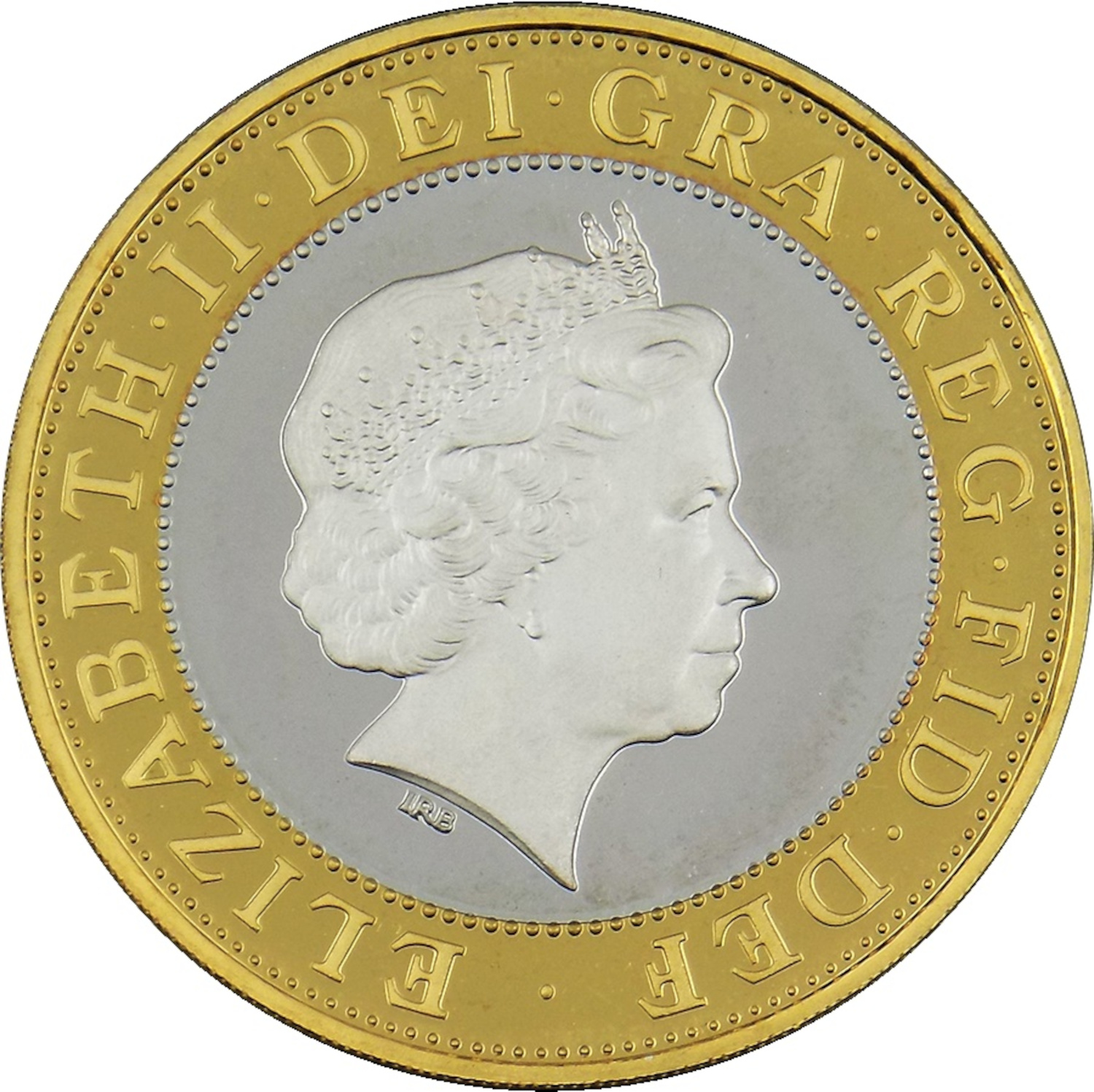 2 Pounds - Elizabeth II St. Paul's Cathedral; Silver Piedfort obverse