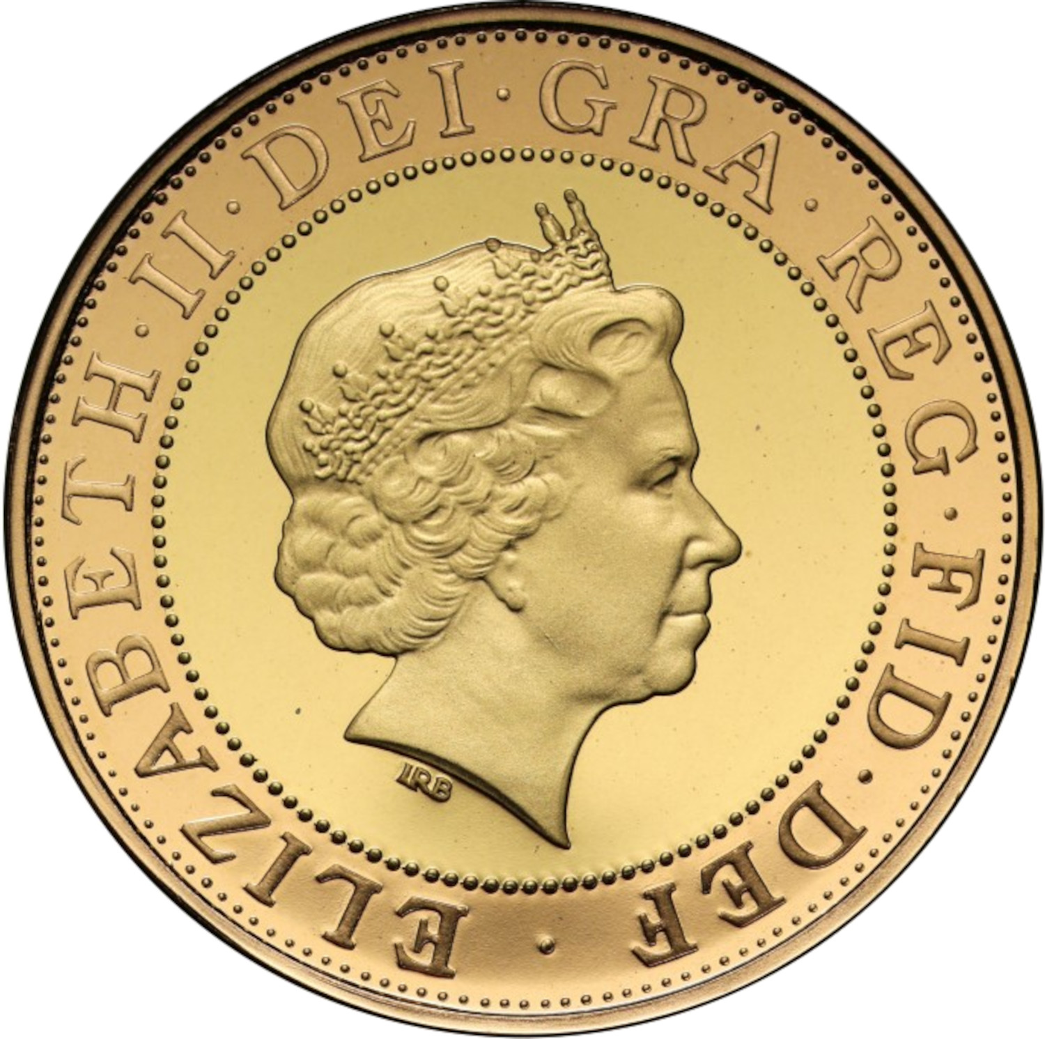 2 Pounds - Elizabeth II Steam Locomotive; Gold Proof obverse