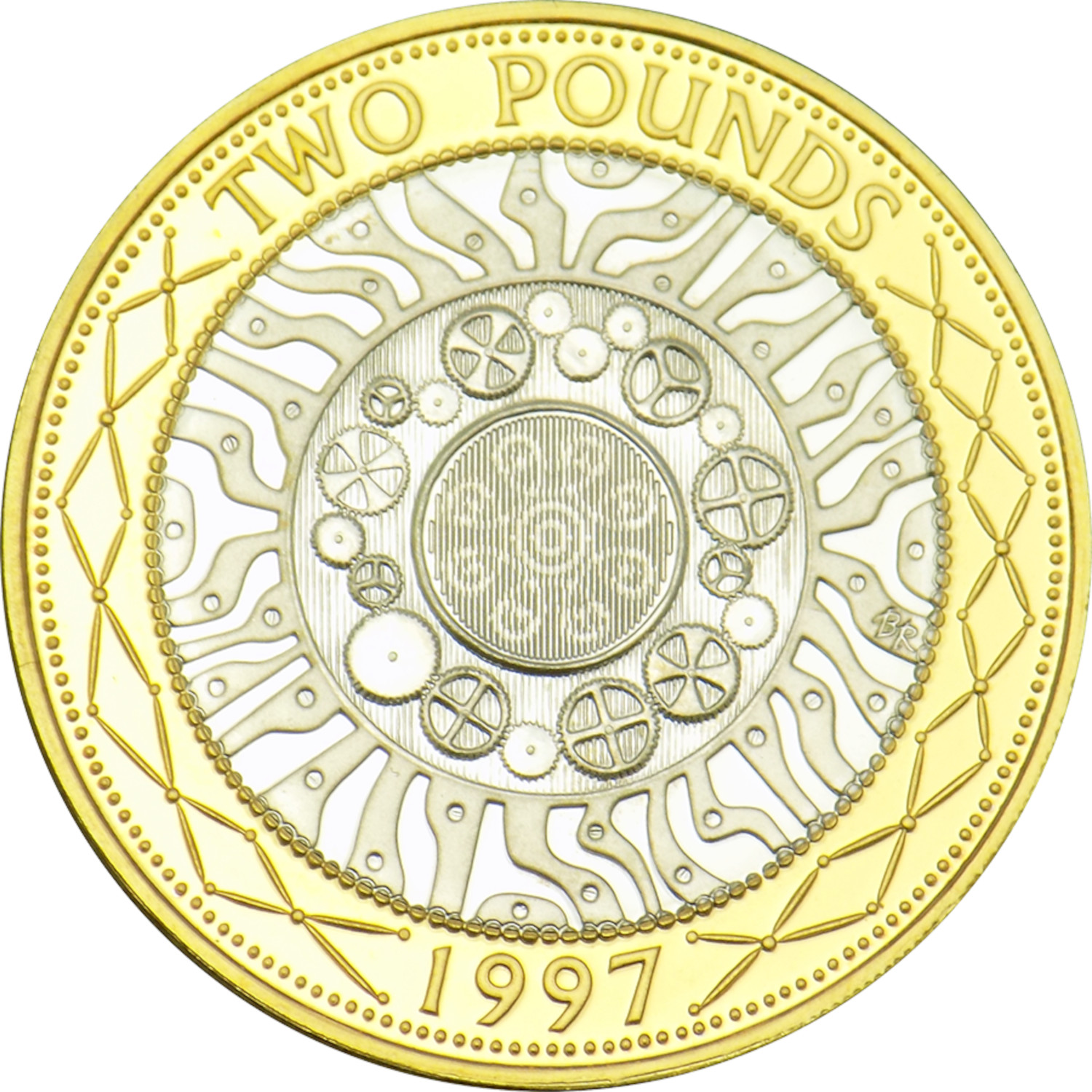 2 Pounds - Elizabeth II Technology; Silver Piedfort