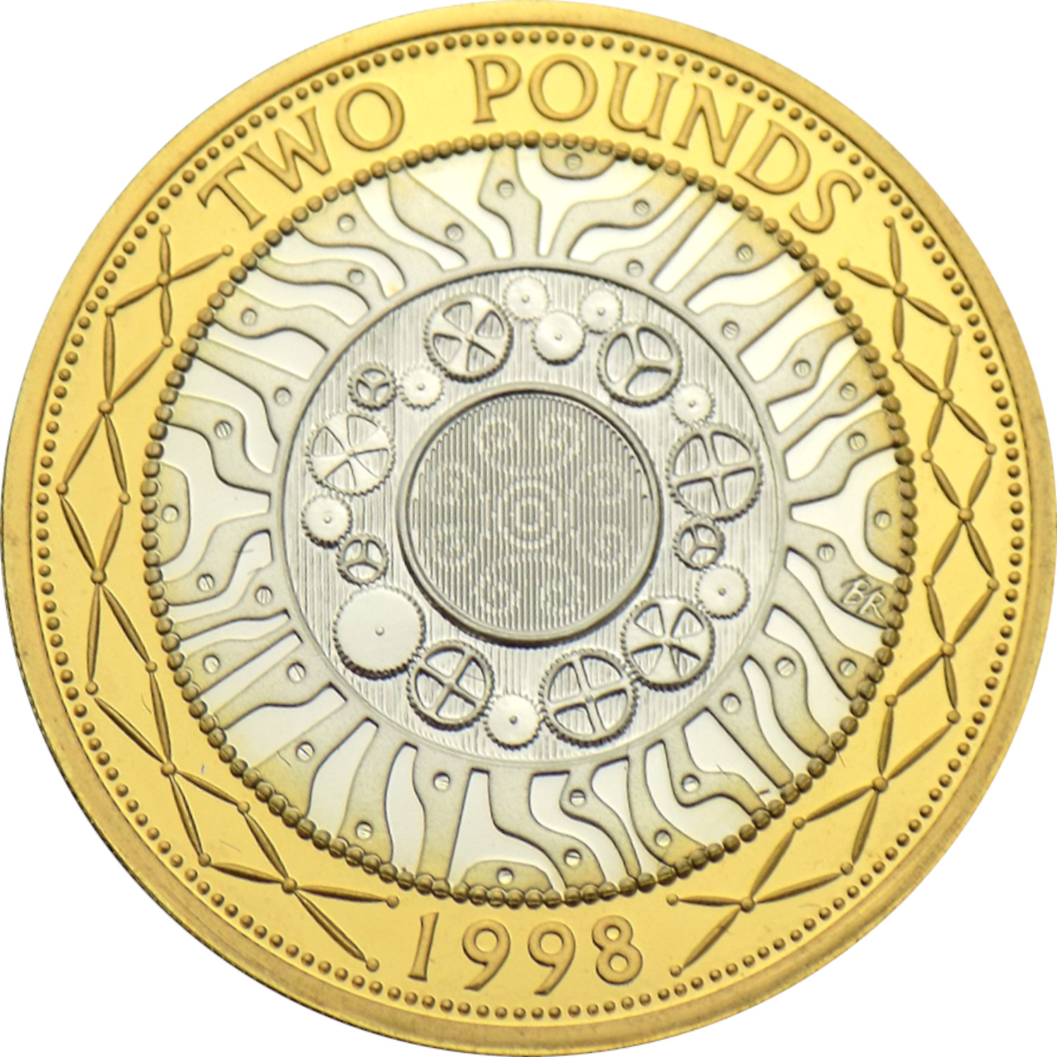 2 Pounds - Elizabeth II Technology; Silver Piedfort