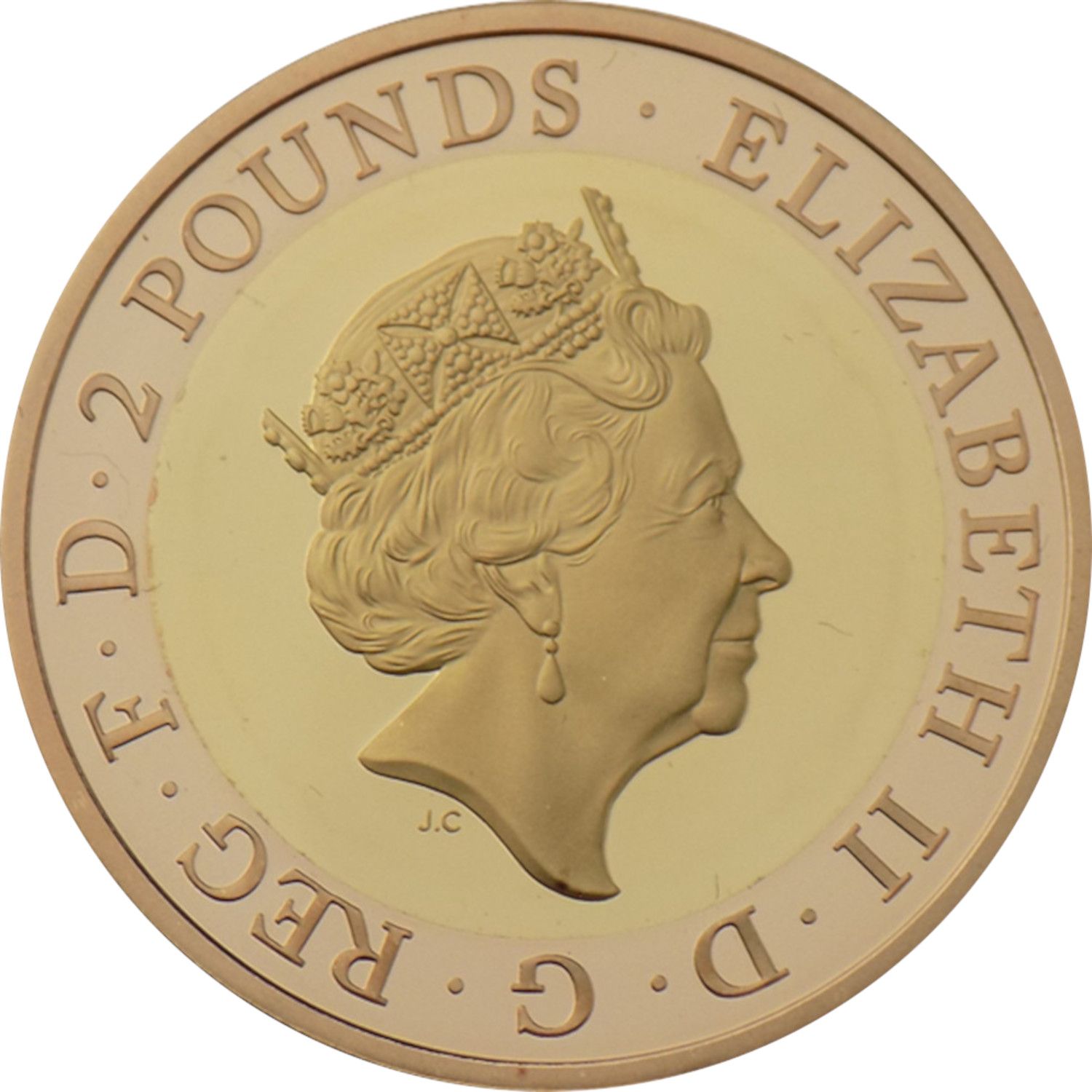 2 Pounds - Elizabeth II The Army; Gold Proof obverse