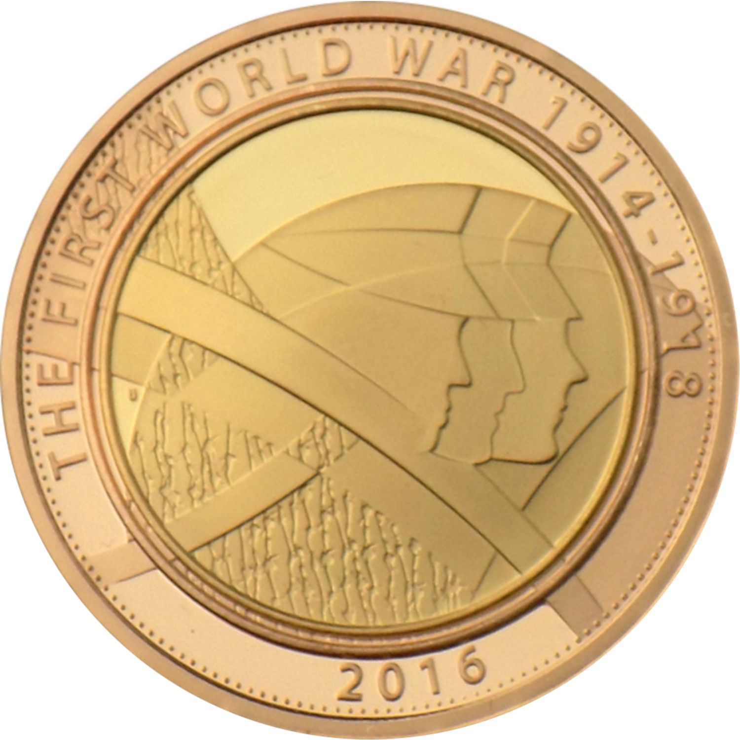 2 Pounds - Elizabeth II The Army; Gold Proof reverse