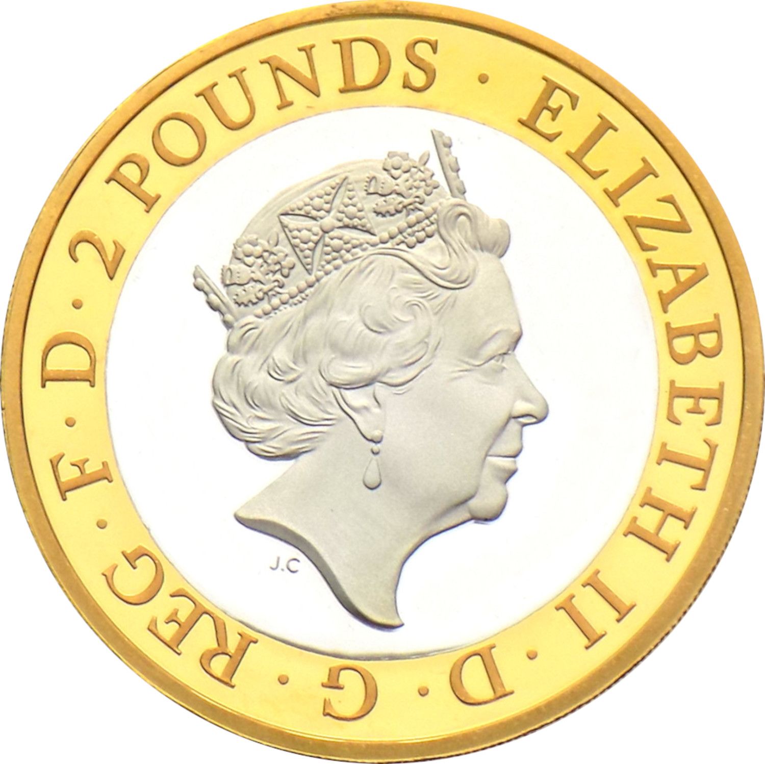 2 Pounds - Elizabeth II The Army; Silver Proof obverse