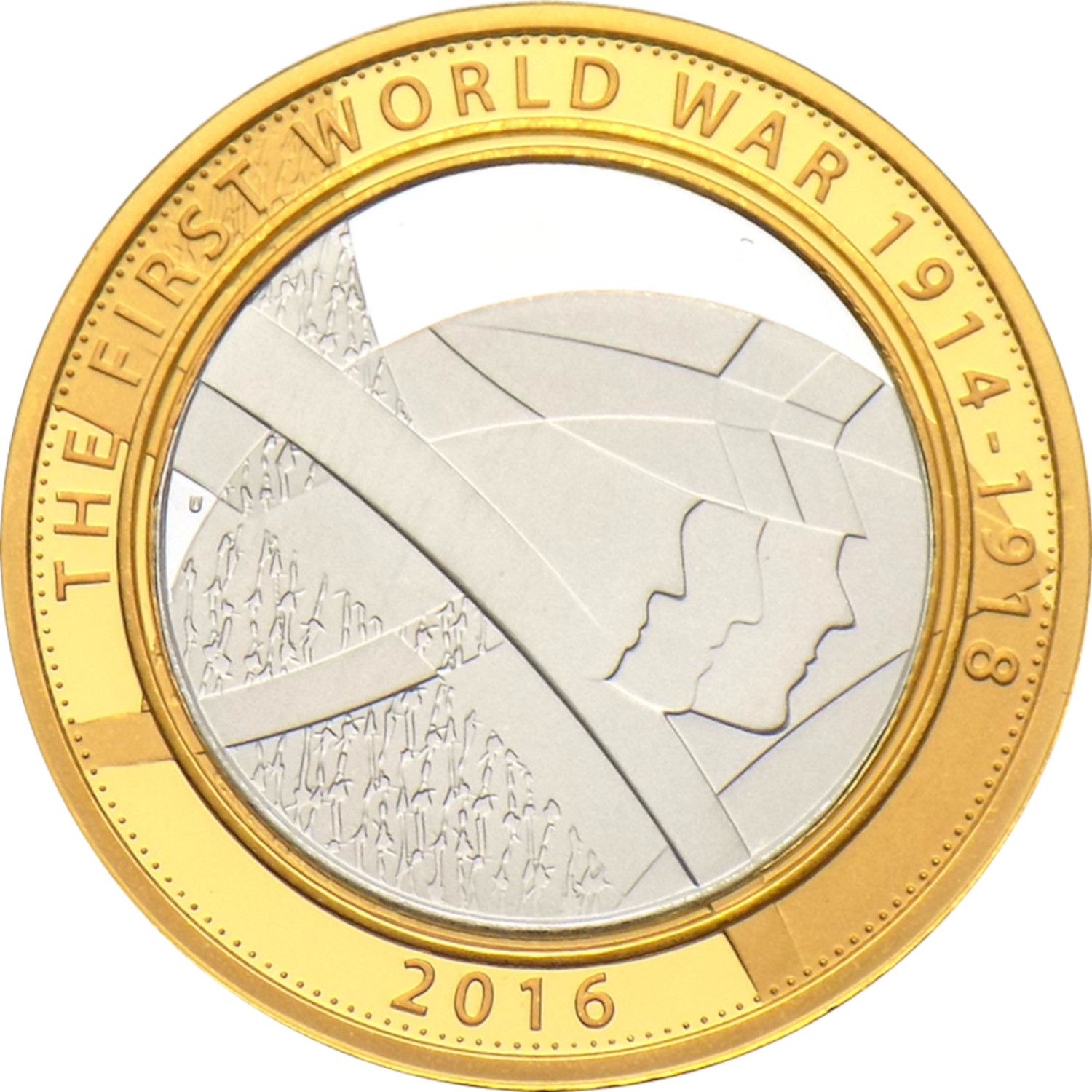 2 Pounds - Elizabeth II The Army; Silver Proof reverse