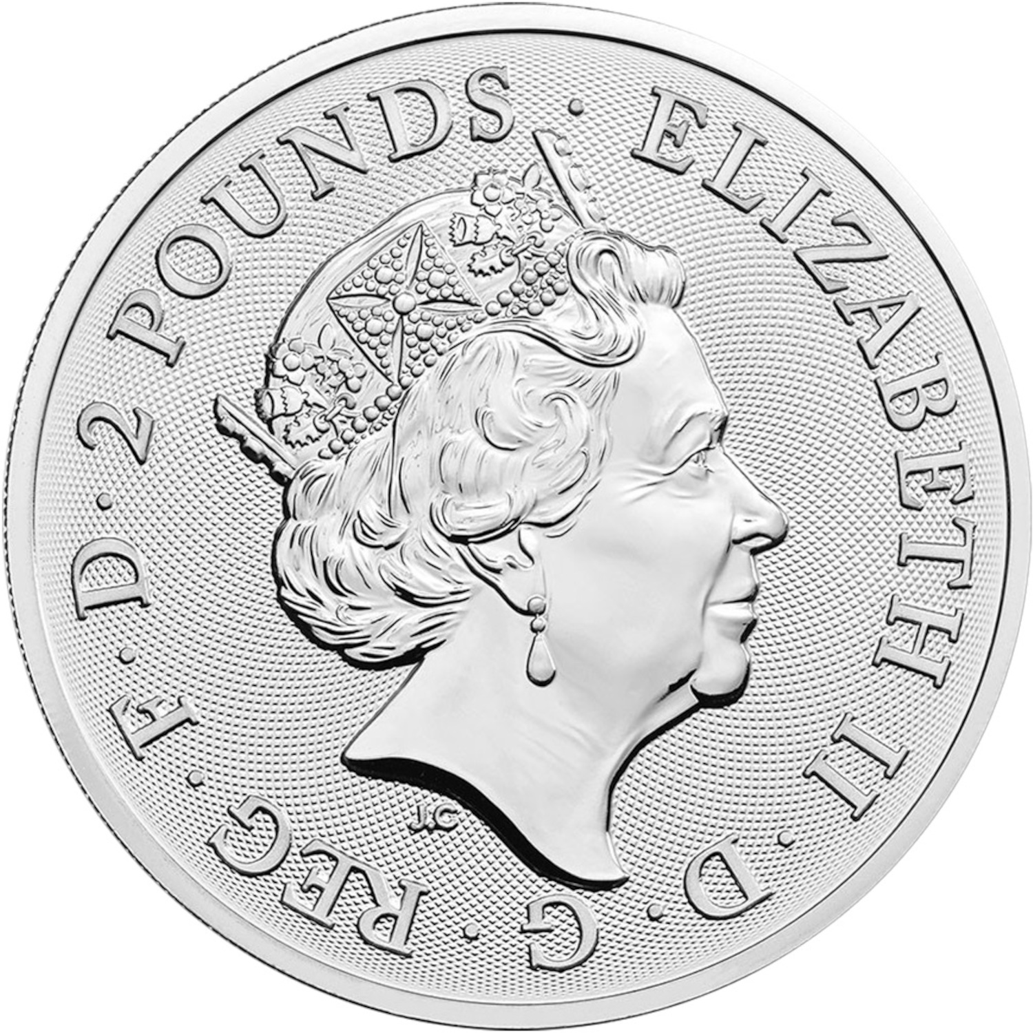 2 Pounds - Elizabeth II The band Queen; 1oz Fine Silver obverse