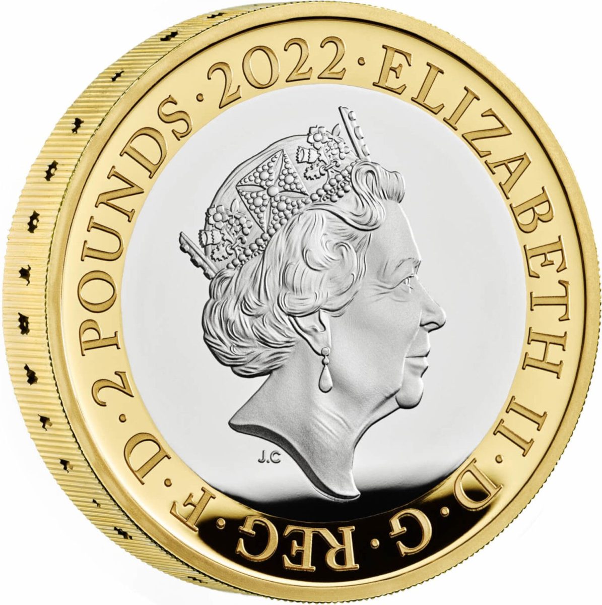 2 Pounds - Elizabeth II The FA Cup; Silver Piedfort obverse