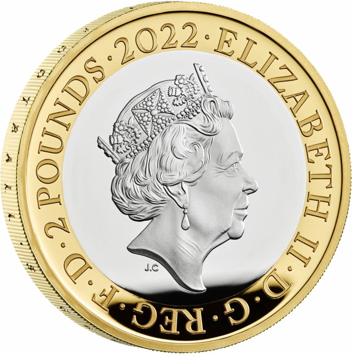 2 Pounds - Elizabeth II The FA Cup; Silver Proof obverse