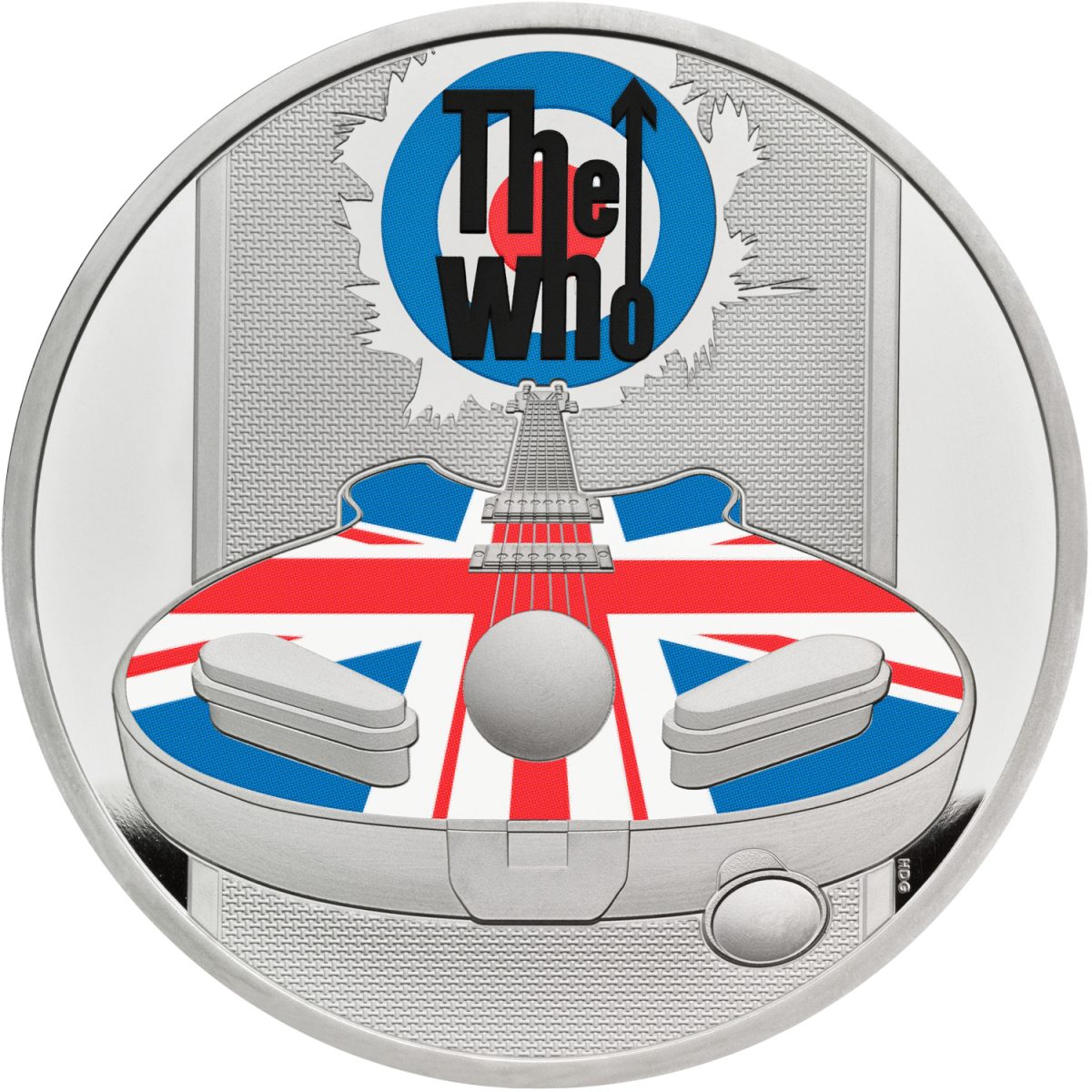 2 Pounds - Elizabeth II The Who; Silver Proof