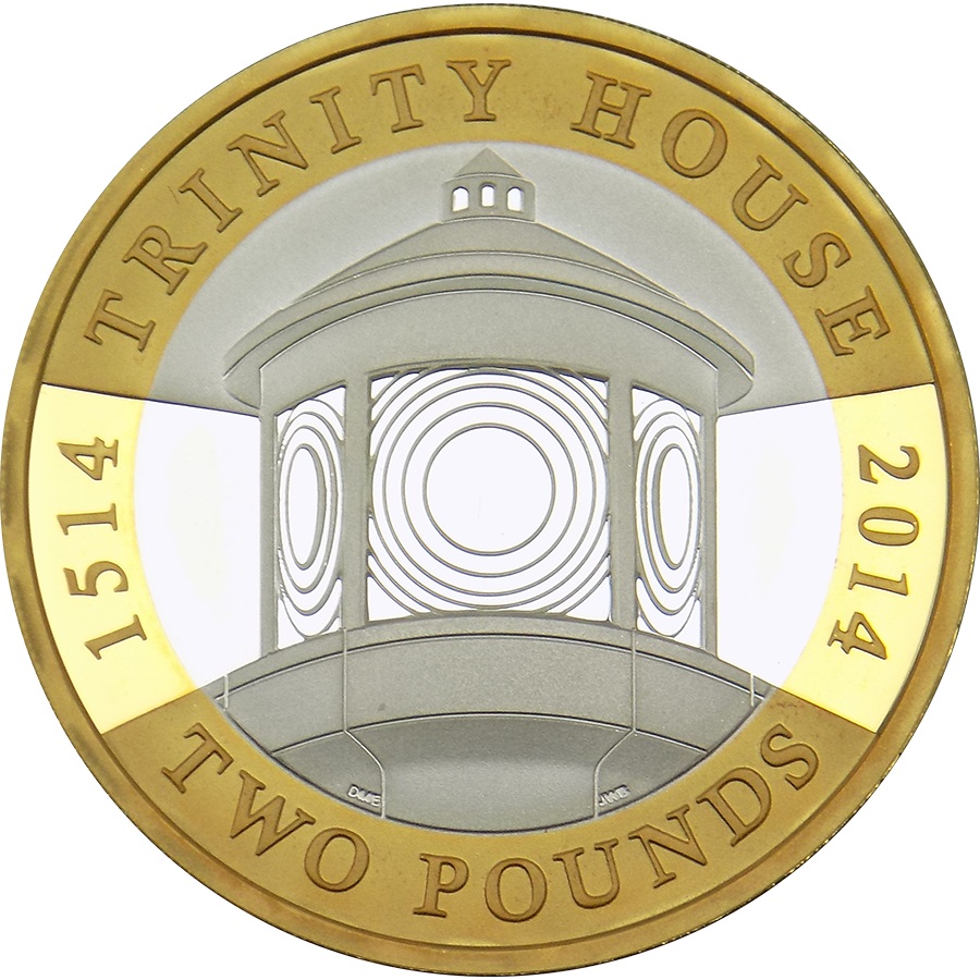 2 Pounds - Elizabeth II Trinity House; Silver Proof reverse