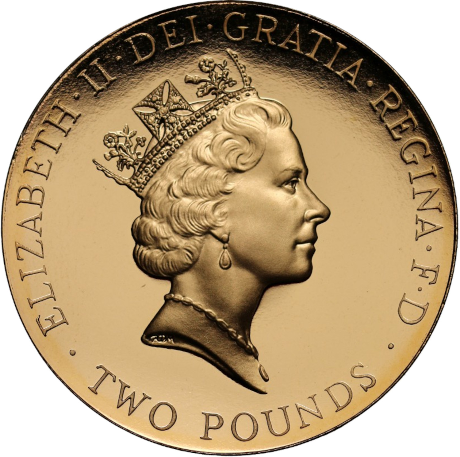 2 Pounds - Elizabeth II UEFA Euro 1996; Gold Proof obverse