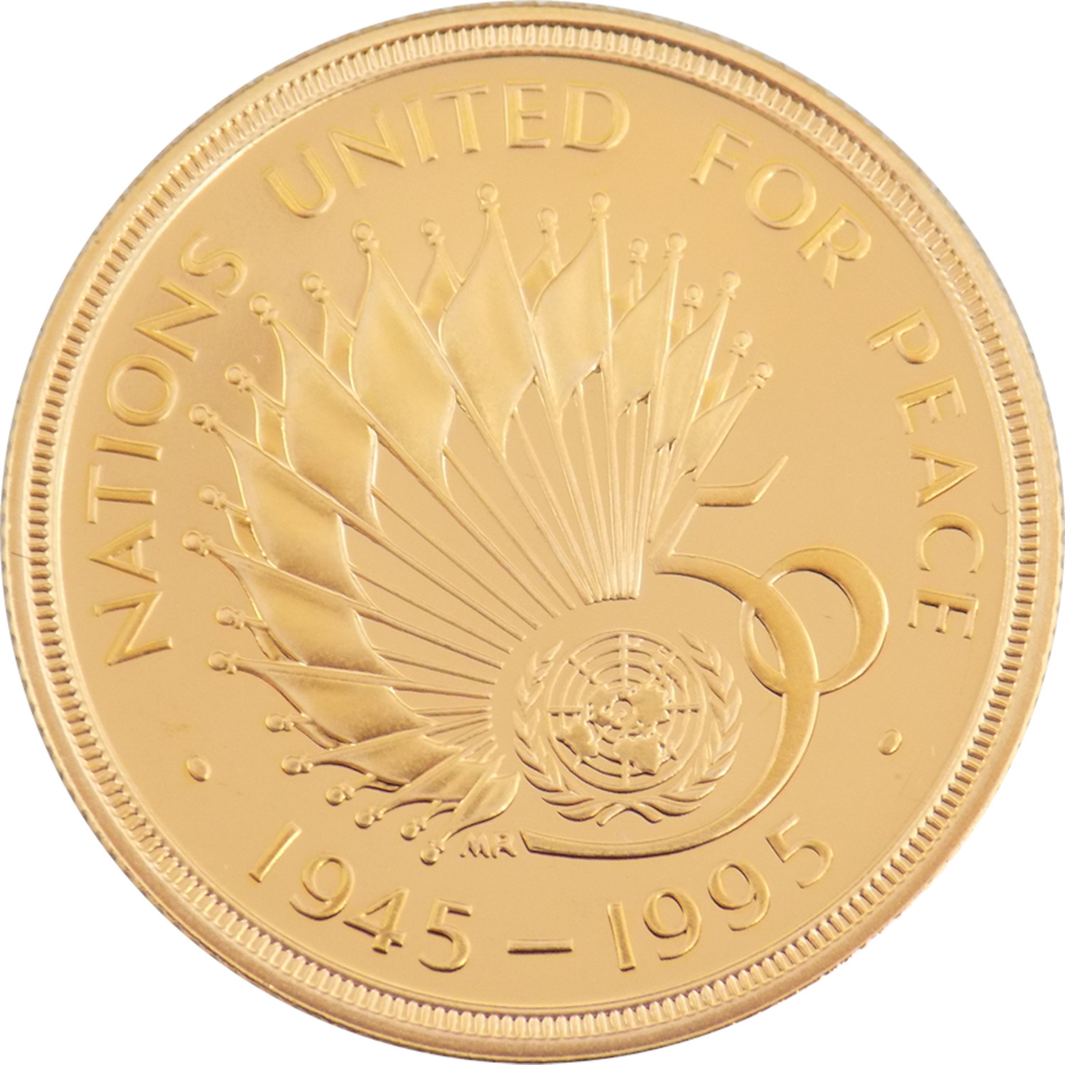 2 Pounds - Elizabeth II United Nations; Gold Proof