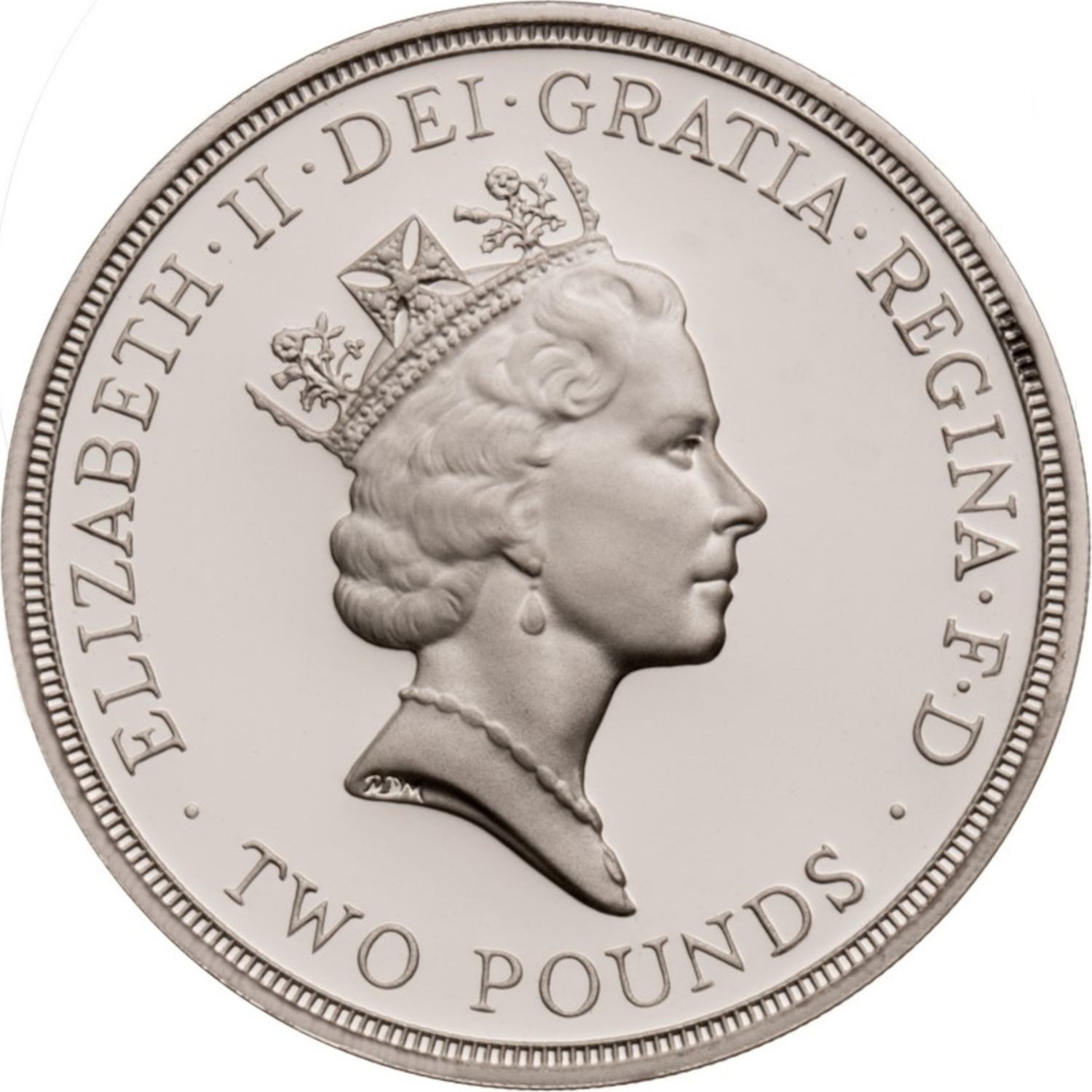 2 Pounds - Elizabeth II United Nations; Silver Proof obverse