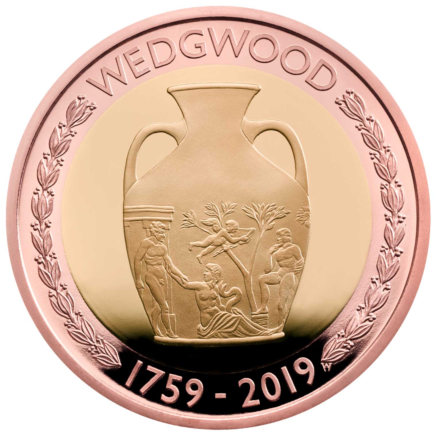 2 Pounds - Elizabeth II Wedgwood; Gold reverse