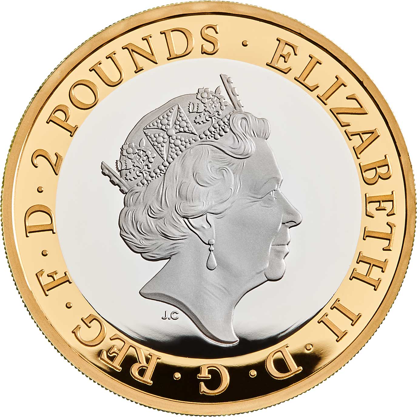 2 Pounds - Elizabeth II Wedgwood; Silver Proof obverse