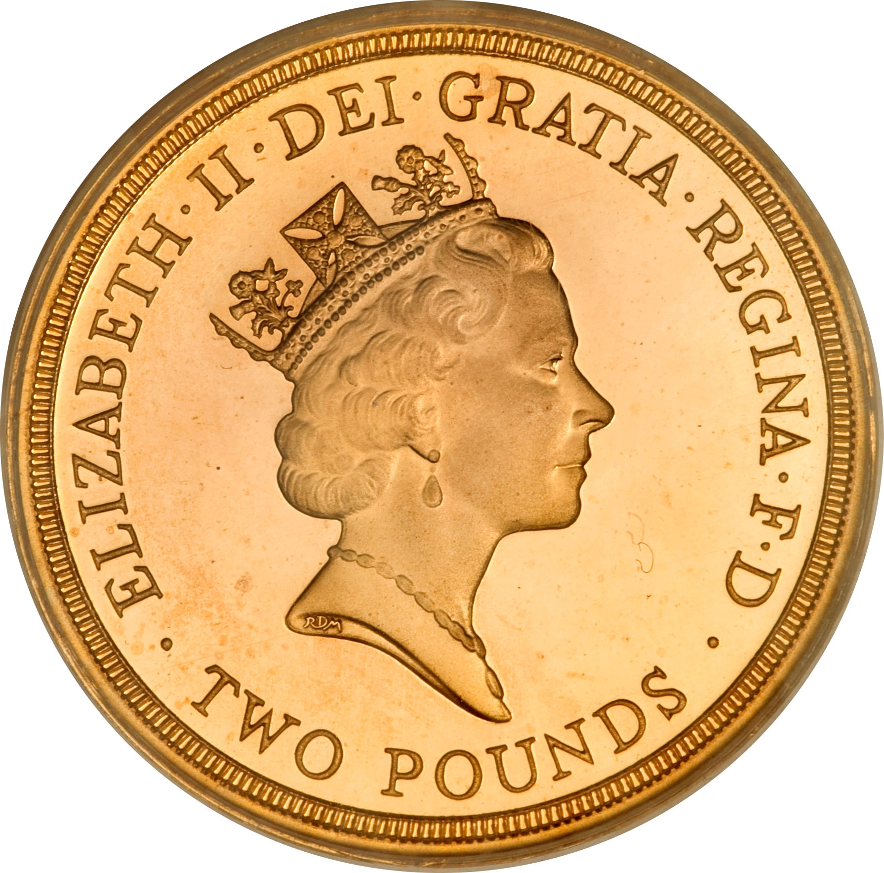 2 Pounds - Elizabeth II World War II; Gold Proof obverse