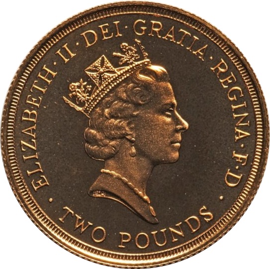 2 Pounds - Elizabeth II XIII Commonwealth Games; Gold Proof obverse