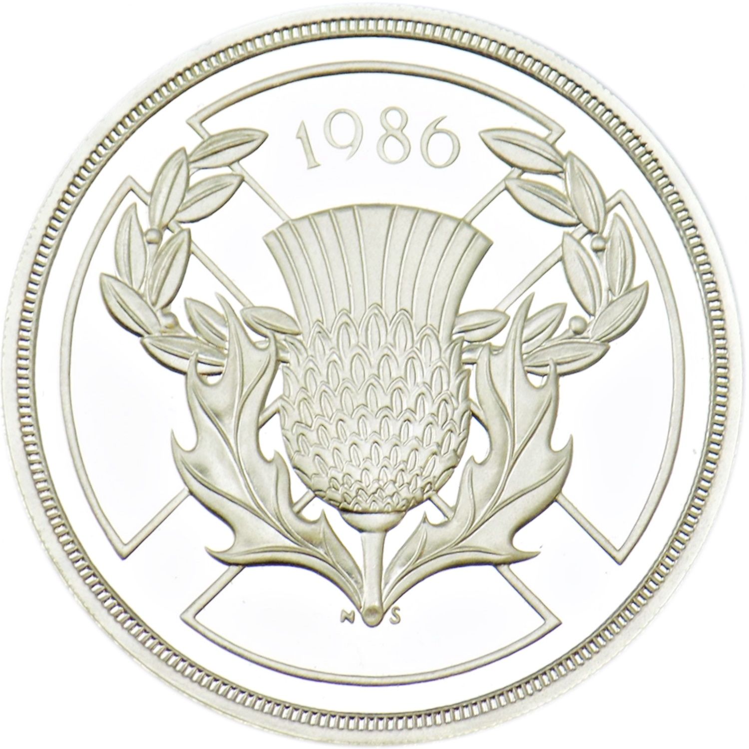2 Pounds - Elizabeth II XIII Commonwealth Games; Silver